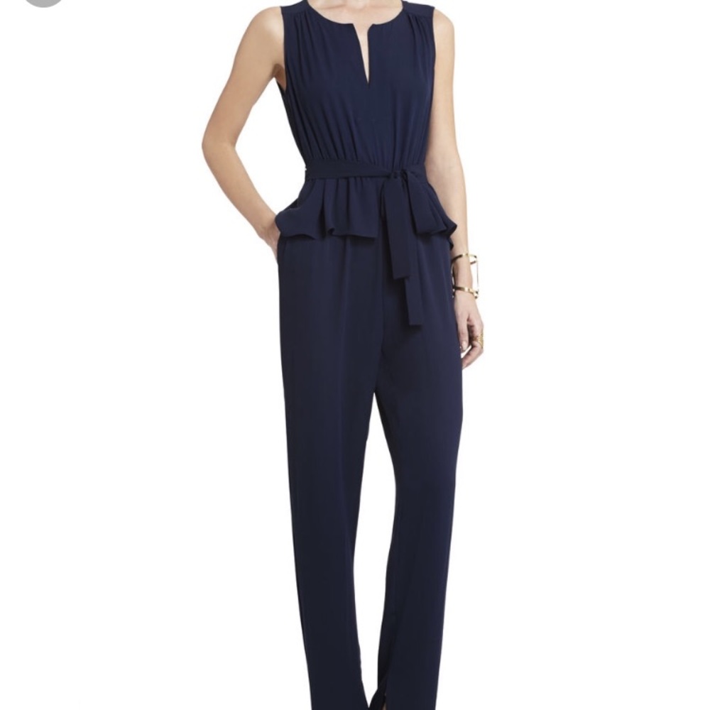 ❌ Sold ❌ BCBGMaxAzria Giovanna Peplum Jumpsuit